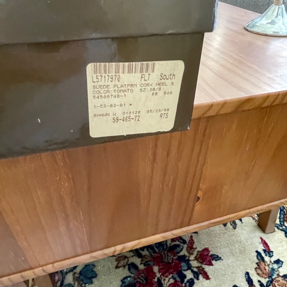 Gucci Women's Orange Red Platform Sandals Heels - Picture 9 of 9